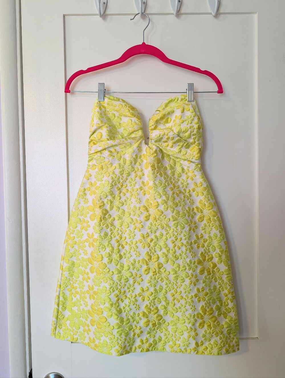 Miss Selfridge | Green / Yellow Floral A-Line Dress
